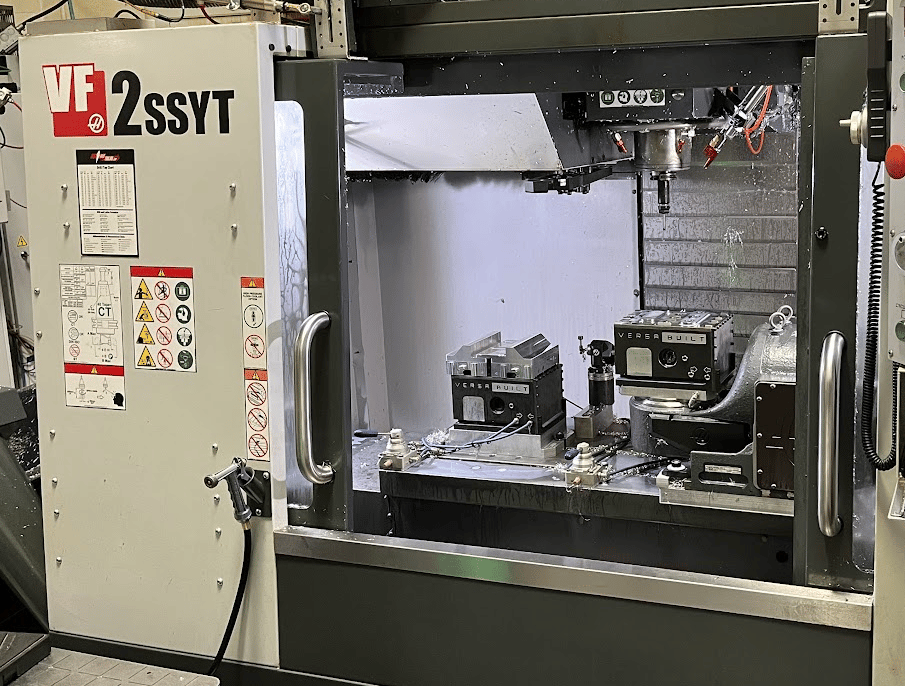 VF2 3-axis +5-Axis TRT-160 Vise Configuration