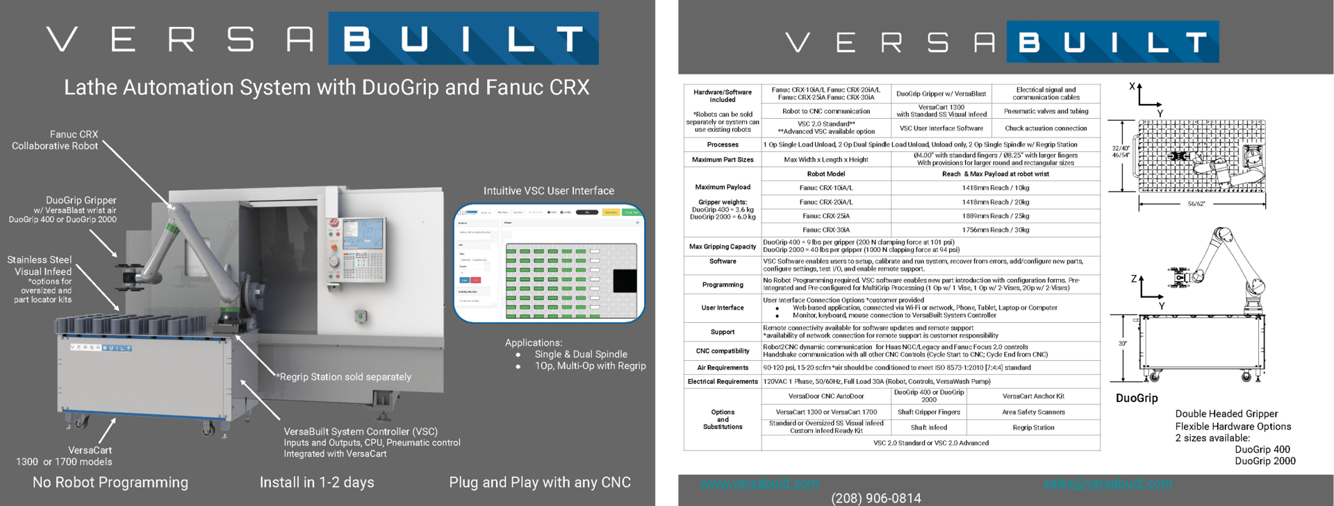 LATHE AUTOAMTION DUOGRIP CRX DATASHEET