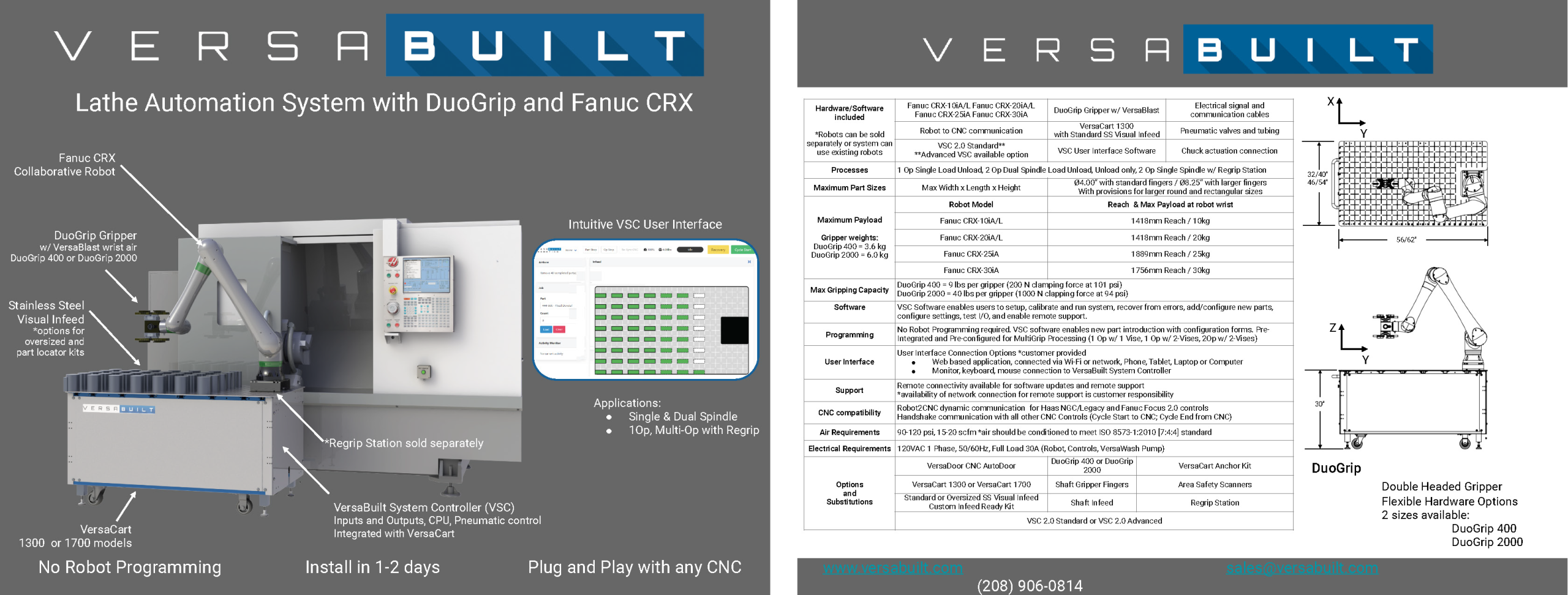 LATHE AUTOAMTION DUOGRIP CRX DATASHEET