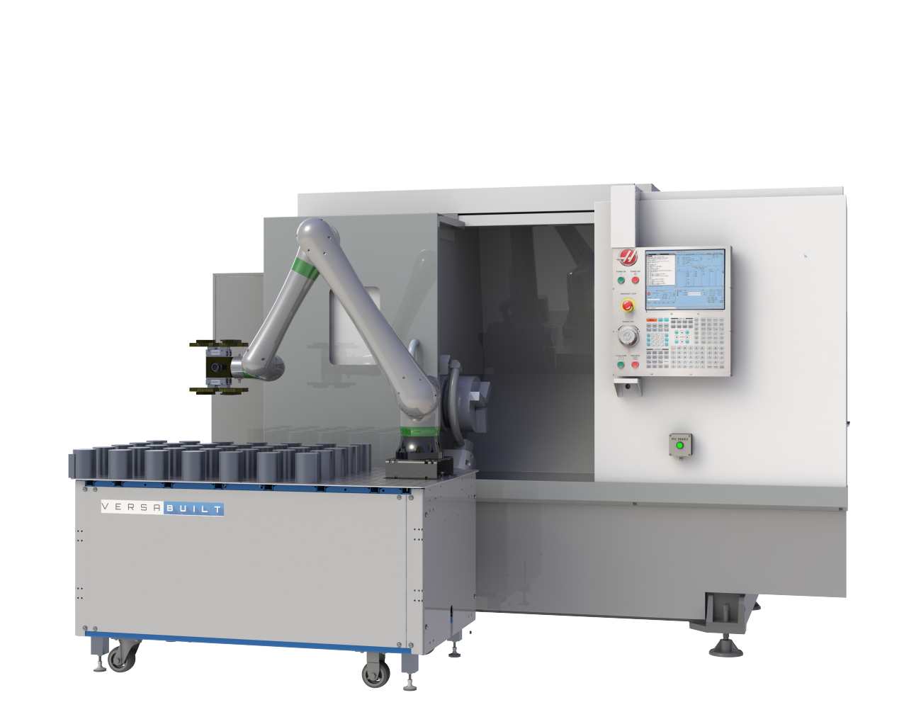 Lathe Automation System with DuoGrip and CRX Robot