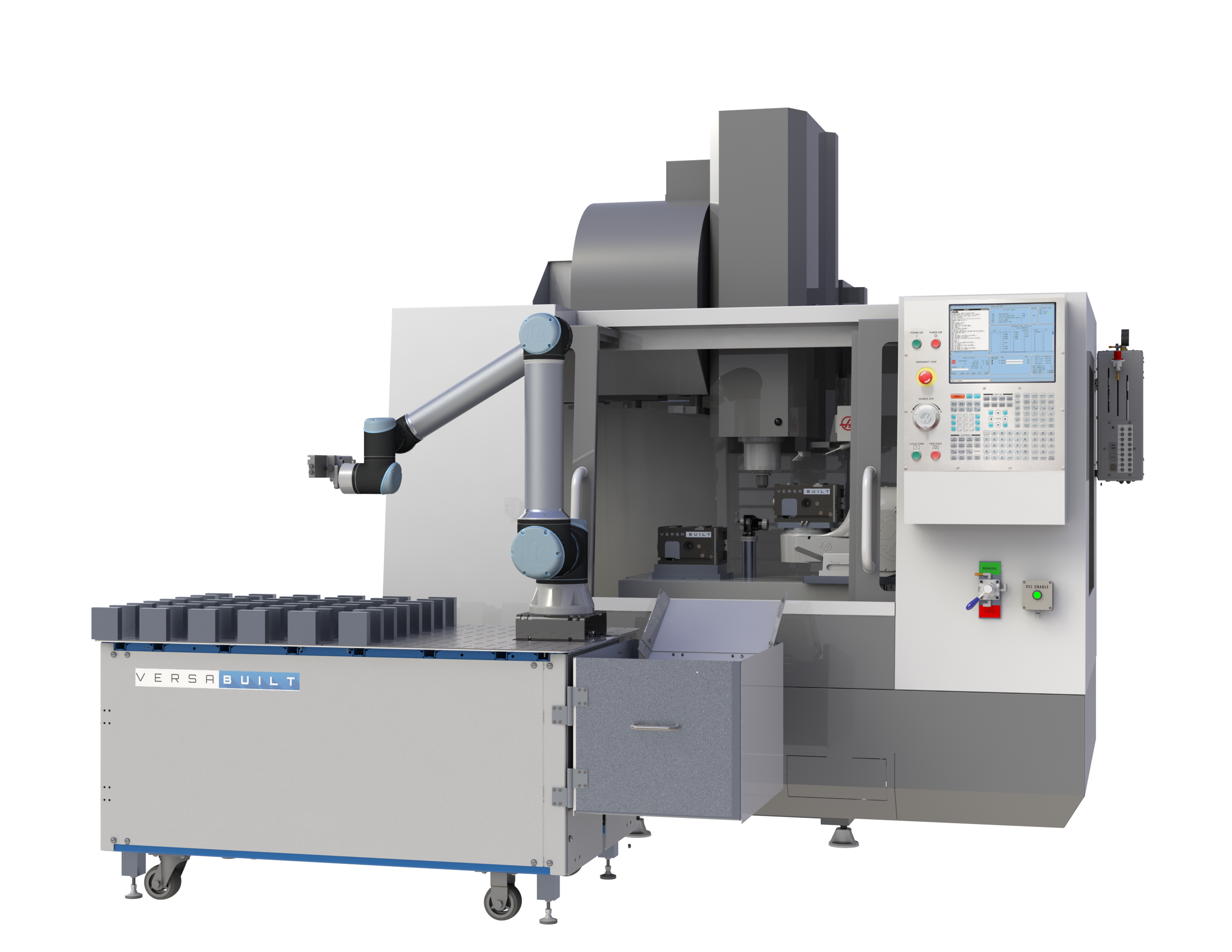 Mill Automation System with MultiGrip and CRX robot