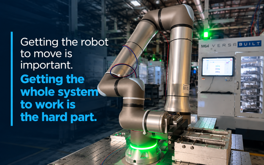 Getting the robot to move is important. Getting the whole system to work is the hard part.